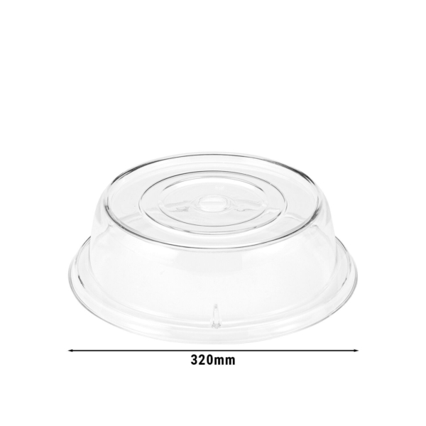 (12 pièces) CAMBRO | CAMCOVERS® - Couvercle de plat en Camwear® - Polycarbonate - Ø 308 mm - Transparent