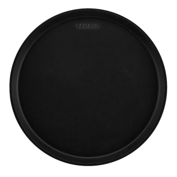 (12 pièces) CAMBRO | CAMTREAD® - Plateau en fibre de verre - rond - ø 355 mm - haut profil - Noir