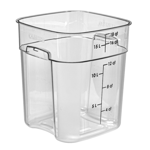 (6 pièces) CAMBRO | CAMWEAR® - Récipient FreshPro - 17,2 litres - Transparent