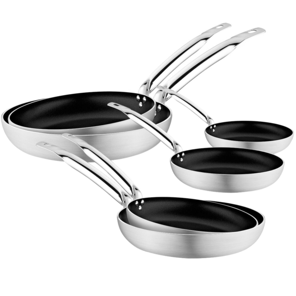 (6 pièces) Set de poêles à frire - 6 pièces en aluminium