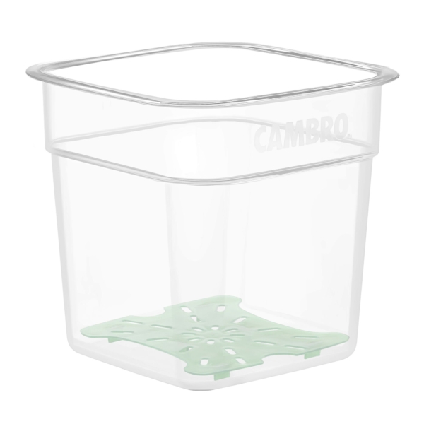 (6 pièces) CAMBRO | Plateau d'égouttage FreshPro - pour 1,9 litre et 3,8 litres - Vert