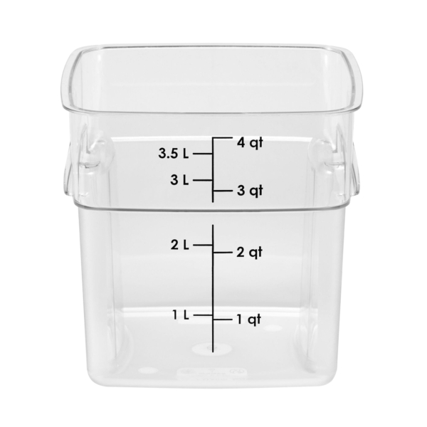 (6 pièces) CAMBRO | CAMWEAR® - Récipient FreshPro - 3,8 litres - Transparent