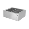 Bain-marie encastrable - 0,8m - 2x GN 1/1