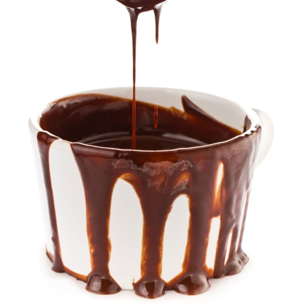 Hot Fudge saucer avec pompe et bec verseur chauffant