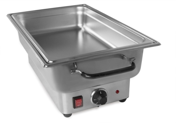 Bain-marie électrique - GN 1/1 - avec couvercle - en acier inoxydable