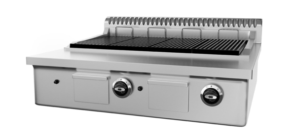 Grill à gaz BERLIN - 1,76m - aspect inox