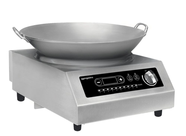 (4 pièces) Wok cuisinière à induction - 3,5 kW - WOK inclus