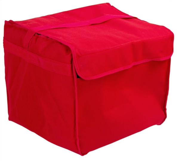 Sac à pizza / Sac isotherme - pour 8 boîtes à pizza 37x37cm - Rouge