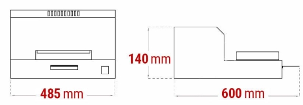 Thermoscelleuse - Surface chauffante : 385 x 125 mm