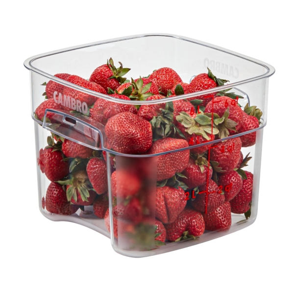 (6 pièces) CAMBRO | CAMWEAR® - Récipient FreshPro - 5,7 litres - Transparent