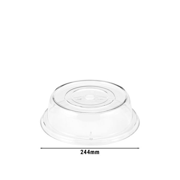 (12 pièces) CAMBRO | CAMCOVERS® - Housse de couverture pour assiette en Camwear® - Polycarbonate - Ø 232 mm - Transparent