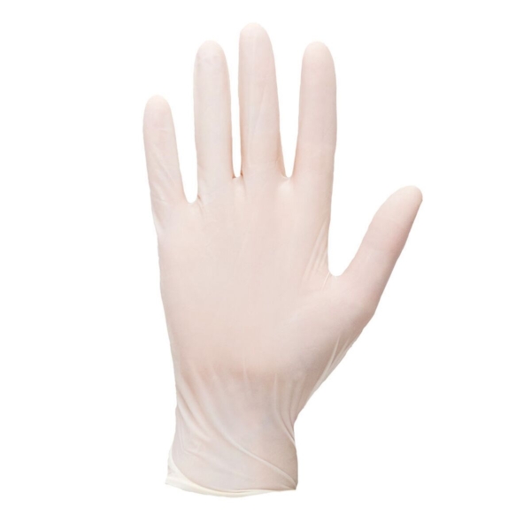 (100 pièces) Gants jetables en latex - Blanc - Taille : XL