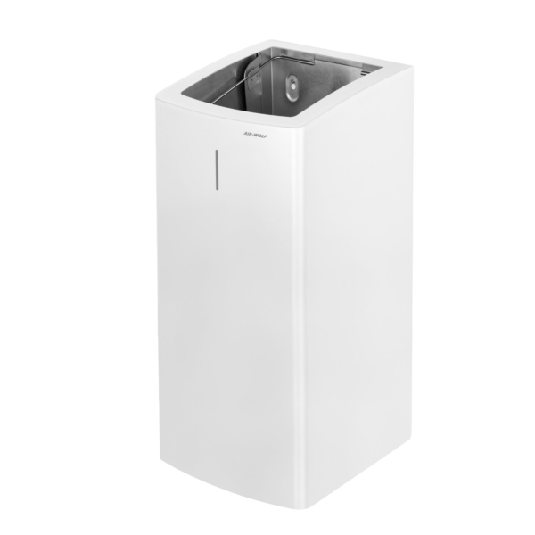 AIR-WOLF | Poubelle - 50L -  Acier inoxydable blanc