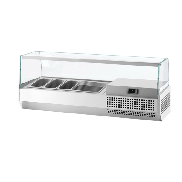 Vitrine réfrigérée Premium PLUS - 1328x353mm - 5x GN 1/4