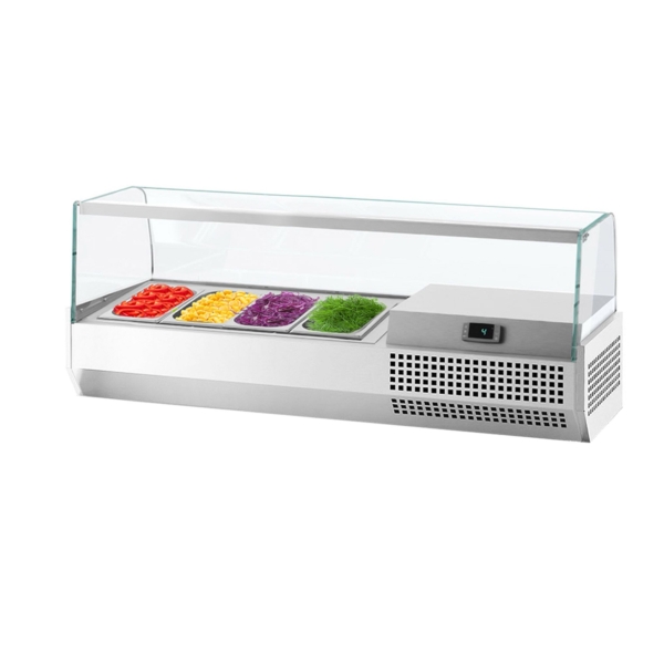 Vitrine réfrigérée sur comptoir Premium PLUS - 1328x413mm - 4x GN 1/3