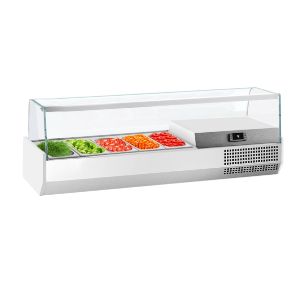 Vitrine réfrigérée sur comptoir Premium PLUS - 1493x413mm - 5x GN 1/3