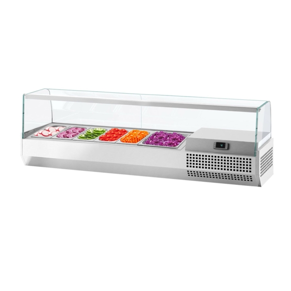 Vitrine réfrigérée Premium PLUS - 1733x353mm - 7x GN 1/4