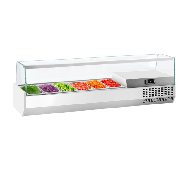 Vitrine réfrigérée sur comptoir Premium PLUS - 1733x413mm - 6x GN 1/3