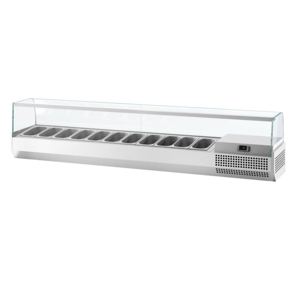 Vitrine réfrigérée sur comptoir Premium PLUS - 2300x413mm - 10x GN 1/3