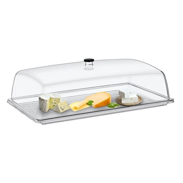 Plateau à fromage GN 1/1 avec cloche transparente