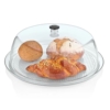 Plateau Rond avec cloche transparente