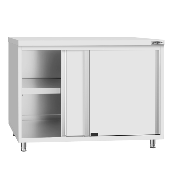 Armoire de travail en inox ECO - 1000x700mm - avec porte coulissante