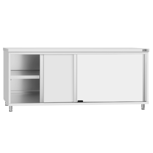 Armoire de travail en inox ECO - 2000x700mm - avec porte coulissante