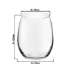 (12 pièces) Verre à usage général - ESPRIT - 390 ml - Transparent