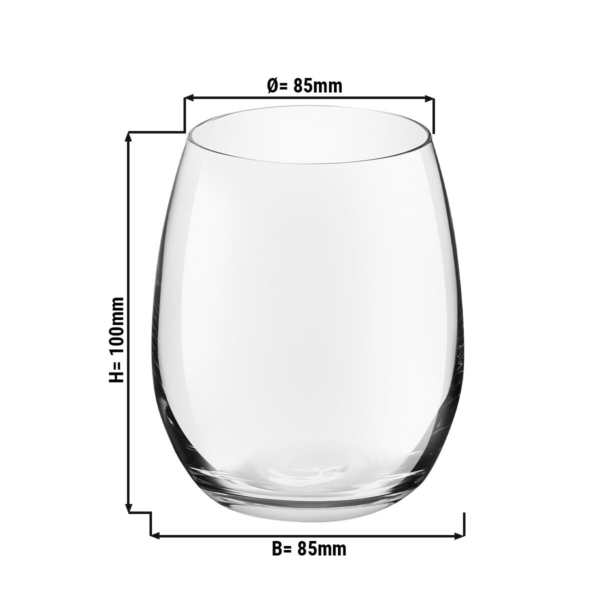 (12 pièces) Verre à usage général - ESPRIT - 390 ml - Transparent