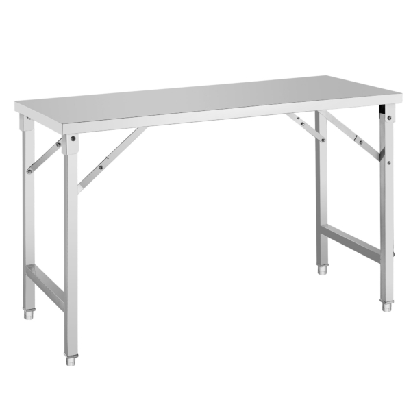 Table de travail en inox - pliable - 1400x600mm