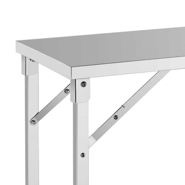 Table de travail en inox - pliable - 2000x600mm