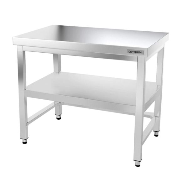 Table de travail en inox PREMIUM - 1000x600mm - avec fond de base & entretoise