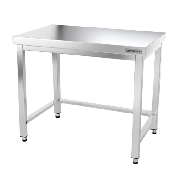 Table de travail en inox PREMIUM - 1000x600mm - avec fond de base & entretoise