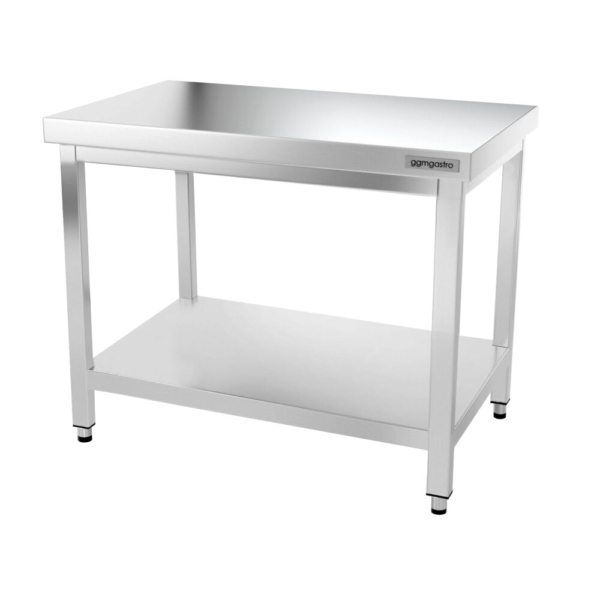 Table de travail en inox PREMIUM - 1000x600mm - avec fond de base & entretoise