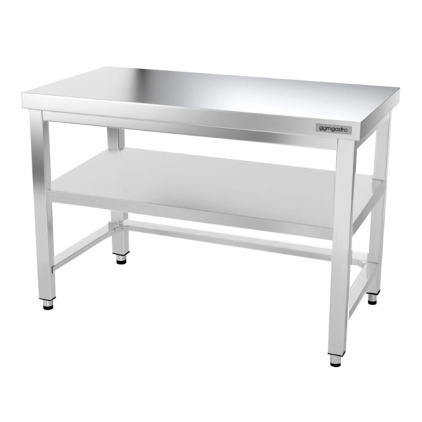 Table de travail en inox PREMIUM - 1200x600mm - avec fond de base & entretoise