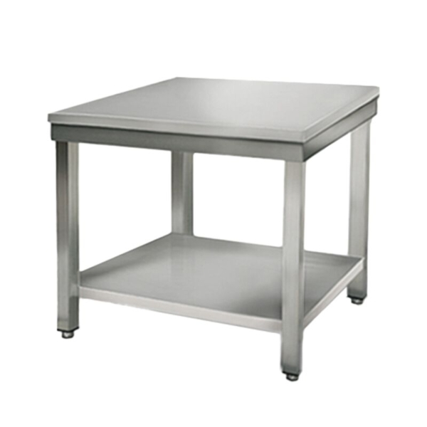 Table de travail en inox ECO - 600x700mm - avec fond de base sans rebord