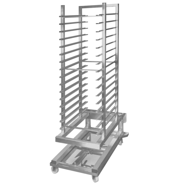 Chariot à rack avec support de tôle - pour 16x EN 60x40 - pour BB1646GW-TP