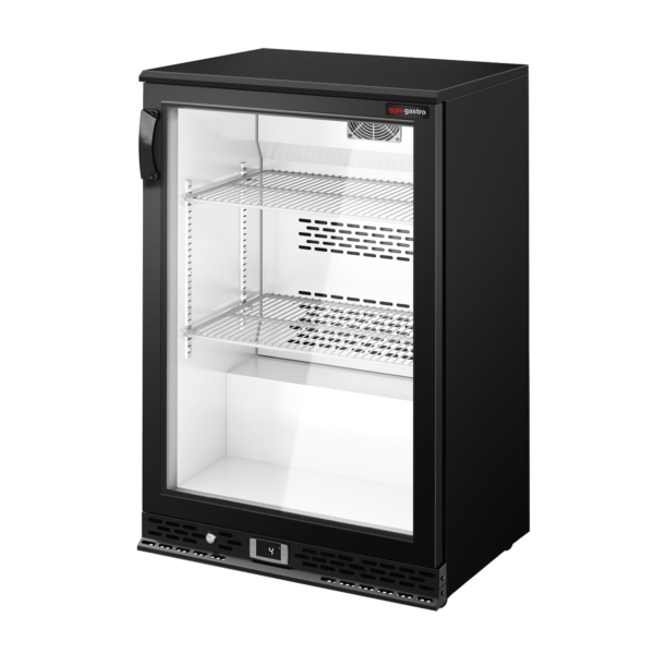 Réfrigérateur bar - 600mm - 140 litres - avec 1 porte battante en verre - Noir