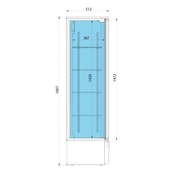 Réfrigérateur à boissons - 435 litres - 2 portes vitrées & éclairage LED