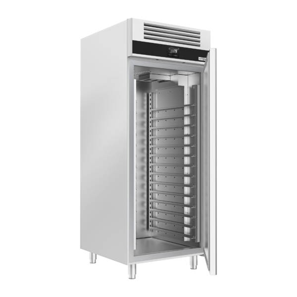 Réfrigérateur pour boulangerie en acier inoxydable PREMIUM - EN 60x40 - 850 litres - avec 1 porte