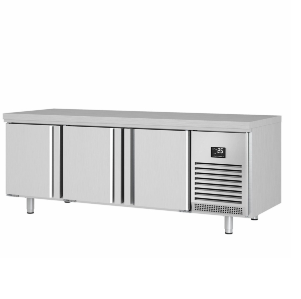 Table réfrigérée de boulangerie Premium PLUS - 2185x800mm - avec passe-plat