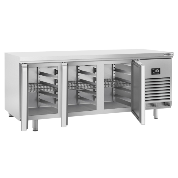 Table réfrigérée de boulangerie Premium PLUS - 2185x800mm - avec passe-plat