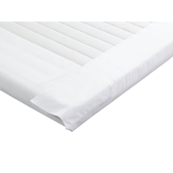 Drap pour lit à sommier tapissier - 315 x 320 cm -  Lot de 15 pièces en blanc