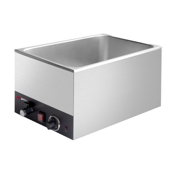 Bain-marie électrique - 1,2 kW - pour GN 1/1 avec hauteur 200mm - avec robinet de vidange