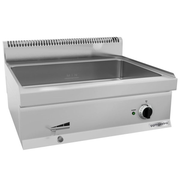 Bain-marie électrique - 1,2 kW - 1x GN 1/1 & 3x GN 1/9