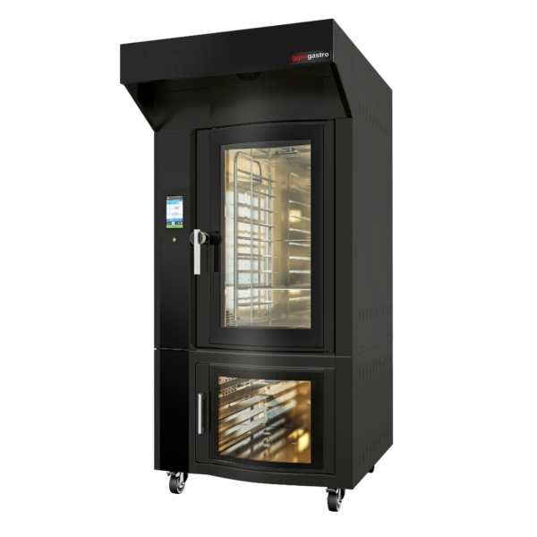 Four à convection rotatif pour boulangerie - Écran tactile - 10x EN 60x40 - avec capot et chambre de fermentation