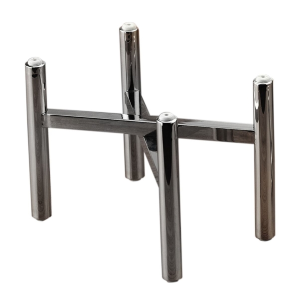 (3 pièces) Support de buffet - Hauteur : 120mm - Chrome