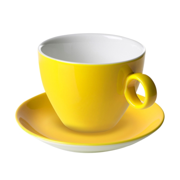 (6 pièces) BART COLOUR CAFE - Tasse à cappuccino - 230ml - Jaune