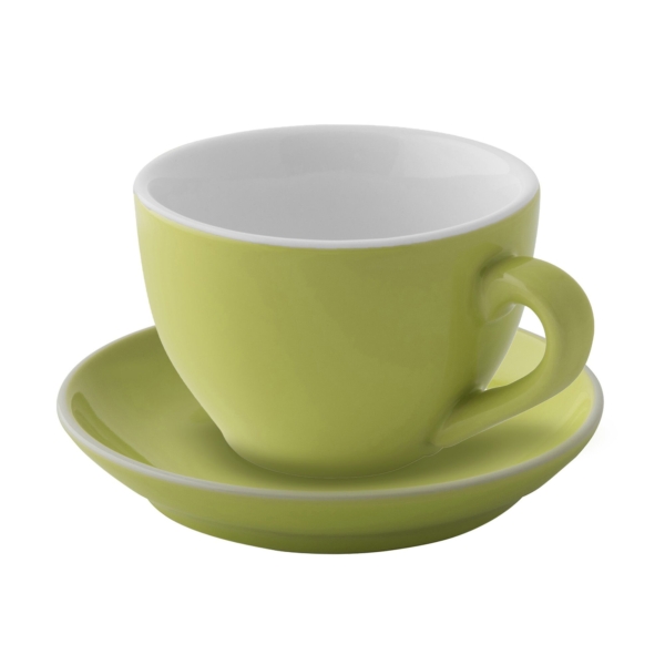 (6 pièces) COLORS - Tasse à cappuccino - 180ml - Lime