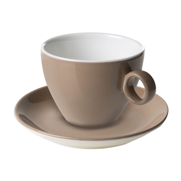 (6 pièces) BART COLOUR CAFE - Soucoupe pour cappuccino - Ø 155mm - Marron